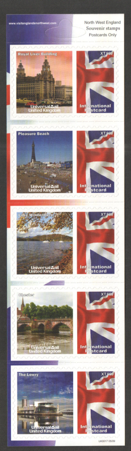 (image for) UK0017 North West England Universal Mail Stamps Dated: 05/09